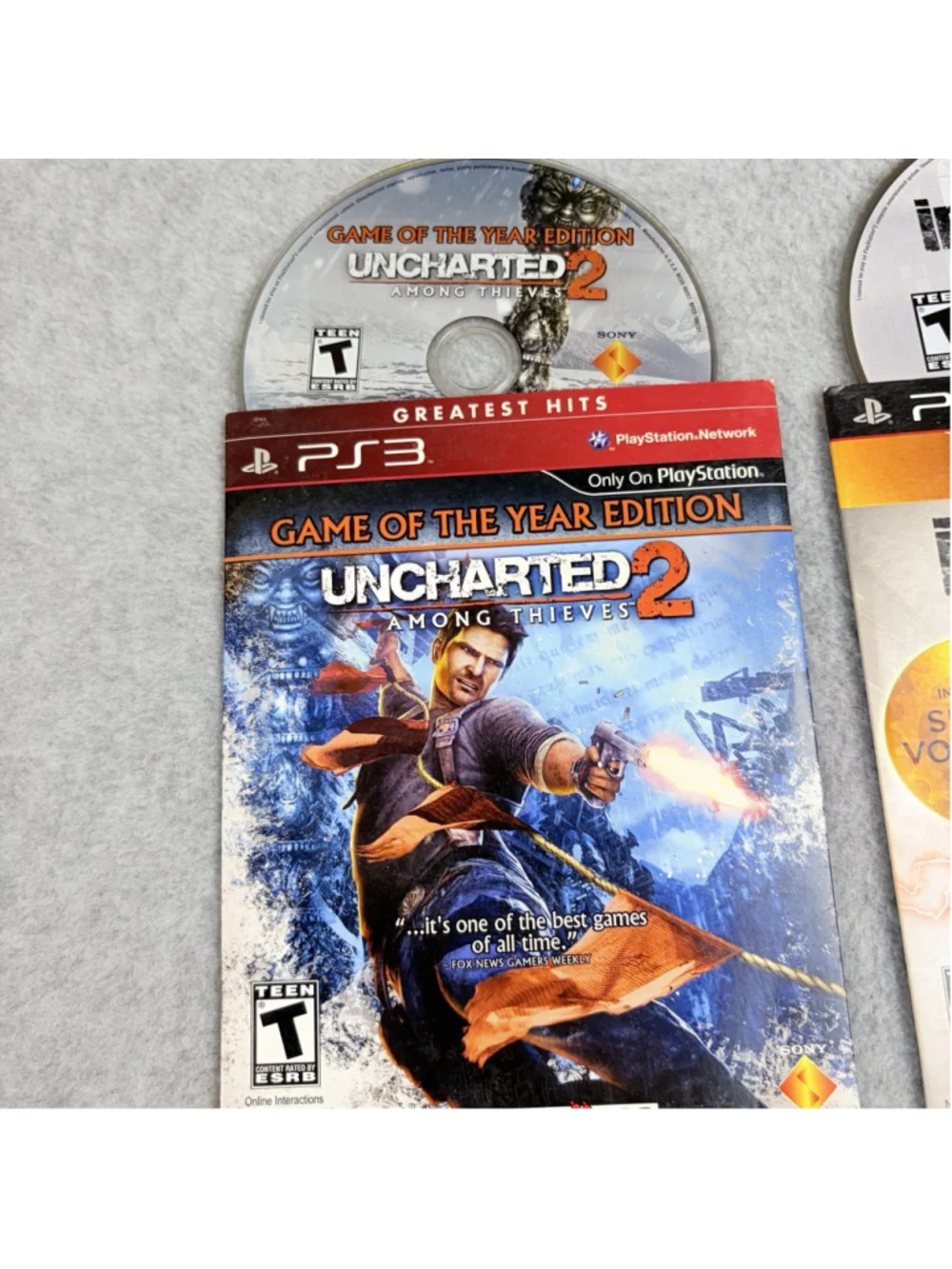 PS3 Cardboard Sleeve Infamous 1 & 2 and Uncharted 1 & 2 Sony Games